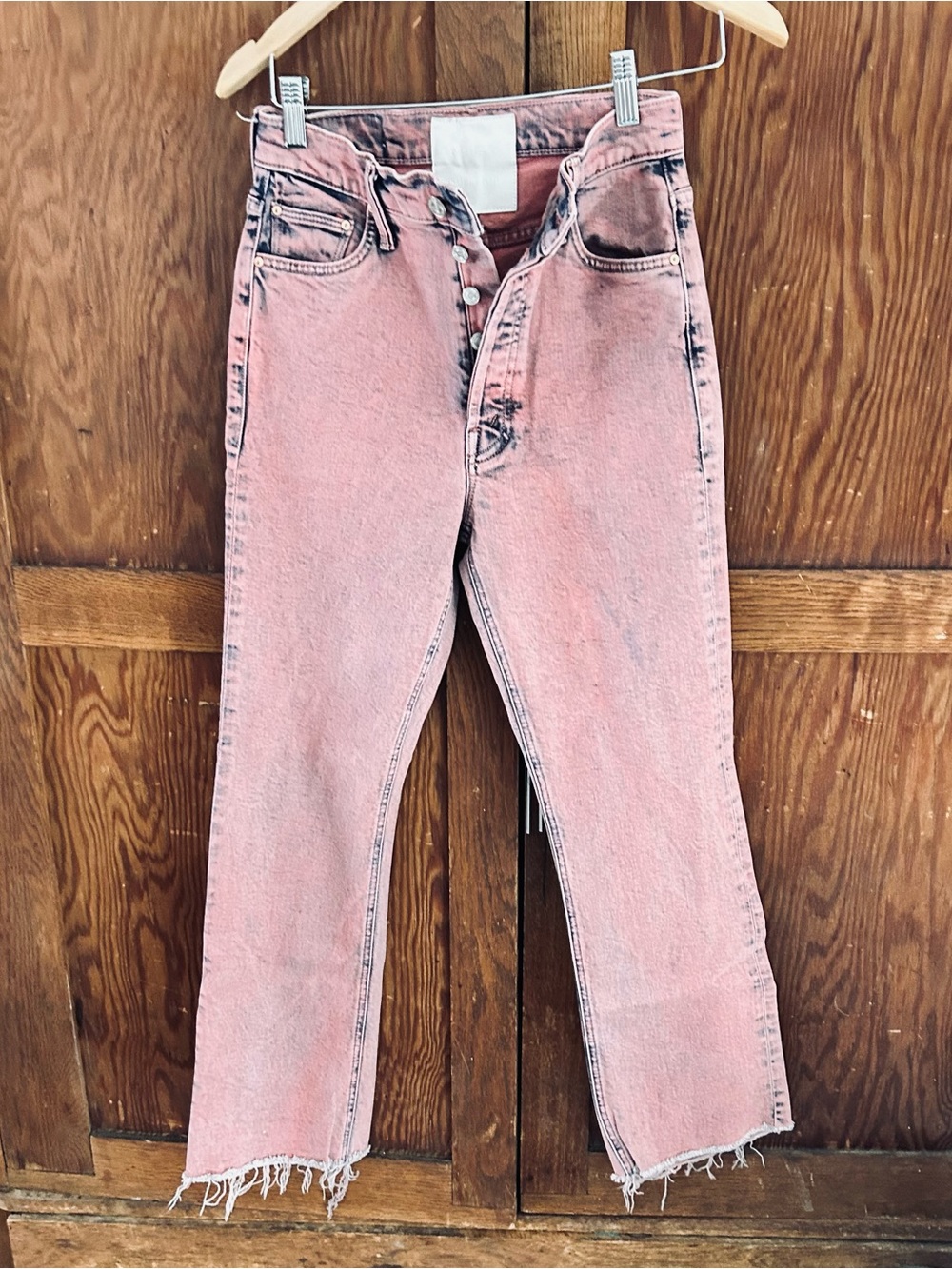 MOTHER Juicy Fruit  Acid-Wash Jeans